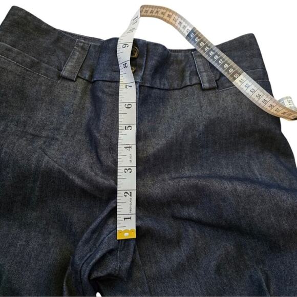 EXPRESS Design Studio Corresponder Dark‎ Wash Wide Leg Trouser Jeans Size 2 - Picture 6 of 9